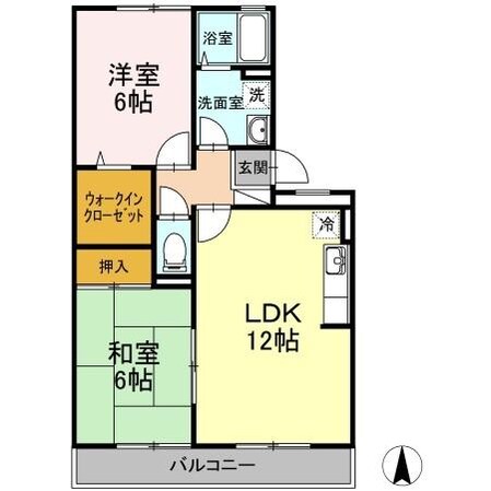 ヴィレッジ札場 A棟の物件間取画像